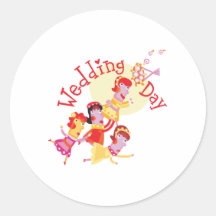 Cute "Wedding Day" design Sticker