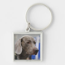 Cute Weimaraner Keychain