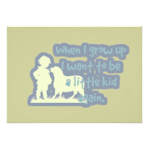 Cute "When I grow up..." Invites