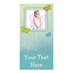 cute whimsical butterflies photo frame photo cards