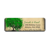 Cute Whimsical Emerald Green Heart Leafed Tree
