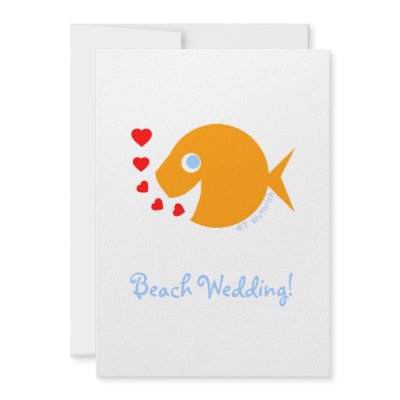Cute Whimsical Wedding Save The Date Invitation by Swisstoons