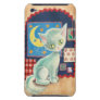 Cute White Kitten and Quilt Patchwork Art Ipod Touch Cover