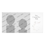 Cute White Mouse Design. Spiral of Mice. Photo Cards