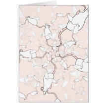 Cute White Mouse Pattern. Mice on Pink. Greeting Cards
