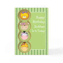 Cute Wild Animal Card