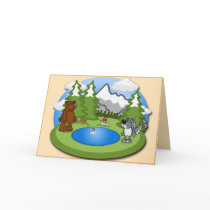 Cute Wildlife Greetings Card