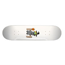cute witch with cat skate board decks