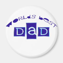 Cute, "Worlds Best Dad" Magnets