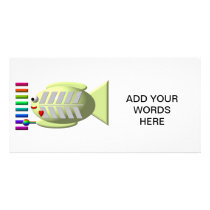 Cute X-ray fish playing the xylophone