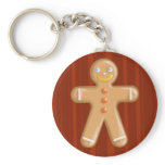Cute xmas gingerbread man cookie keychains