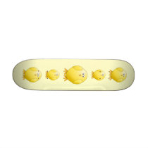 Cute Yellow Chick. Little Bird. Skate Deck