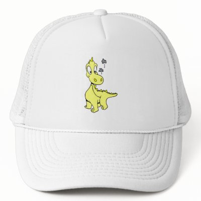 Cute Yellow Dragon Baby Mesh Hat by dragons_lair