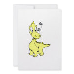 Cute Yellow Dragon Baby Announcement