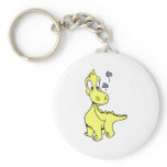 Cute Yellow Dragon Baby Keychain