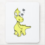 Cute Yellow Dragon Baby Mouse Pads