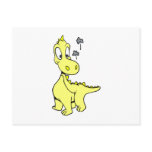 Cute Yellow Dragon Baby Postcard