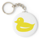 cute yellow duckling duck key chains