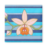Cute Yellow Orchid Flower Custom fridge Magnet