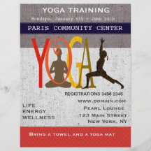 Cute Yoga Flyer Design