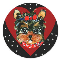 Cute Yorkie Poo Stickers