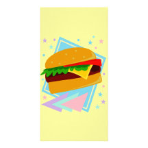 Cute Yummy Burger Photo Greeting Card