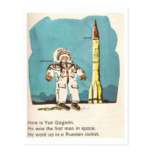 Cute Yuri Gagarin Postcard