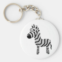 Cute zebra key chains
