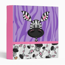 Cute Zebra Pattern Avery Binder binders