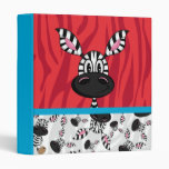 Cute Zebra Pattern Avery Binder