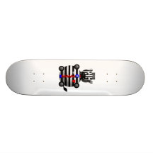 Cute Zebra with Zipper Skateboard Deck