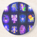 Cute Zodiac Characters Drink Coaster