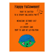 Cute zombie custom announcements