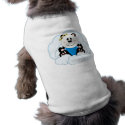 Cutelyn Baby Boy Angel Panda Bear On Clouds pet clothing