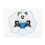 Cutelyn Baby Boy Angel Panda Bear On Clouds