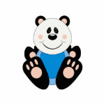 Cutelyn Baby Boy Panda Bear Photo Cutouts