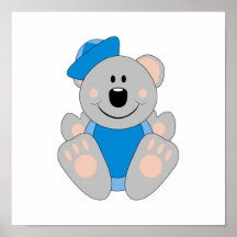Cutelyn Baby Boy Sailor Koala Bear Posters