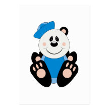 Cutelyn Baby Boy Sailor Panda Bear Business Card
