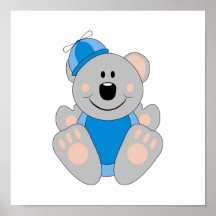 Cutelyn Baby Boy Silly Koala Bear Print