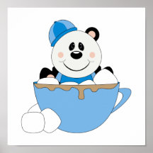 Cutelyn Baby Boy Snow Panda Bear Mug Print