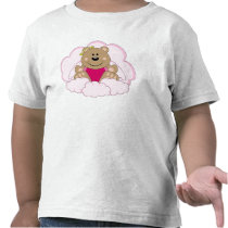 Cutelyn Baby Girl Angel Bear On Clouds