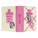 Cutelyn Baby Girl Angel Polar Bear 1 inch Binder