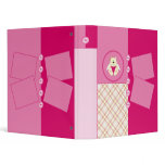 Cutelyn Baby Girl Angel Polar Bear 1 inch Binder