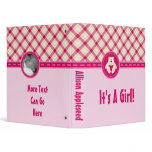 Cutelyn Baby Girl Angel Polar Bear 1 inch Binder