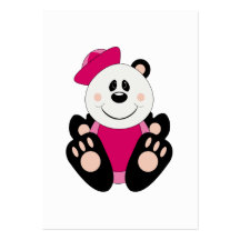 Cutelyn Baby Girl Sailor Panda Bear Business Card Template