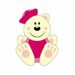 Cutelyn Baby Girl Sailor Polar Bear Acrylic Cut Outs