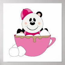 Cutelyn Baby Girl Snow Panda Bear Mug Print