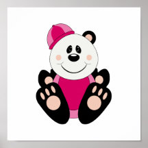 Cutelyn Baby Girl Snow Panda Bear Print