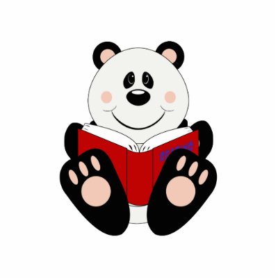Cutelyn Reading Panda Bear by mydeas