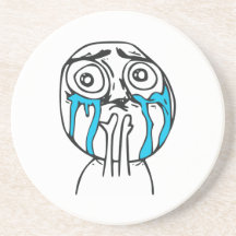Cuteness Overload Cute Rage Face Meme Coaster